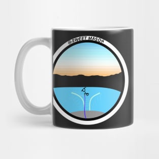 Wakeboarding with the setting sun Mug